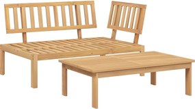 vidaXL Set canapea din paleți de grădină, 2 piese, lemn masiv acacia