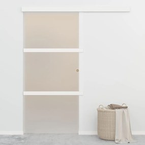 vidaXL Ușă glisantă cu opritor silențios 90x205 cm sticlă ESG/aluminiu