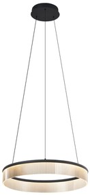 Lampa suspendată modernă neagră 59cm incl. LED cu 3 trepte de intensitate luminoasă - Anello Chandelier