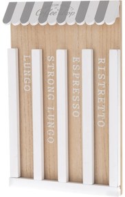 Recipient din lemn pentru capsule Coffee Shop, 19 x 30 cm