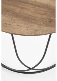 Măsuță de cafea NUBIRA 41x60 cm negru/maro