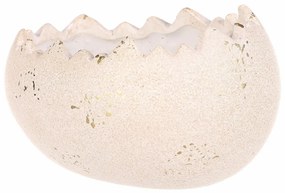 Cutie de flori din ceramică Shell pe o suprafațăplană , 17 x 13 x 9 cm