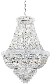 Lustră de cristal pe lanț Ideal Lux DUBAI 24xE14/28W/230V d. 80 cm crom