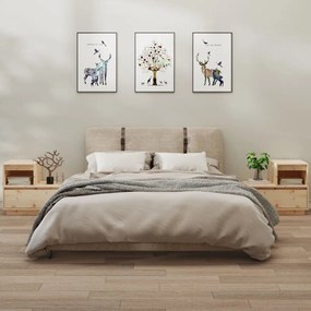814375 vidaXL Noptiere, 2 buc., 60x34x51 cm, lemn masiv de pin