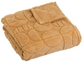 Pătură galbenă din micropluș-cocolino 130x160 cm Mid Century – Casa Selección