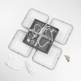 Lustră LED dimabilă aplicată Brilagi SQUARED LED/85W/230V 3000-6500K + telecomandă