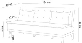 Set canapea fotoliu Flipper (antracit). 1101633