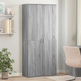 vidaXL Dulap înalt, gri sonoma, 80x35x180 cm, lemn prelucrat