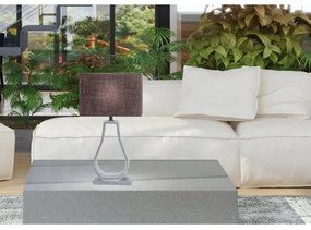 Lampă de masă FEMO 1xE14/40W/230V gri/maro