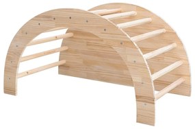 Leagăn în culoare naturală din lemn de pin 60x100x60 cm Montessori – Little Nice Things