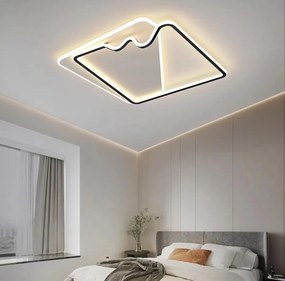 Lustra LED G3943 BK – 160W, cu telecomanda, 3 temperaturi de culoare