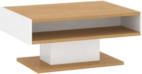 Masuta ADAM, stejar/alb, 89x65x41 cm