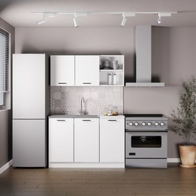 Set Bucatarie Ara, Alb, L 120 cm