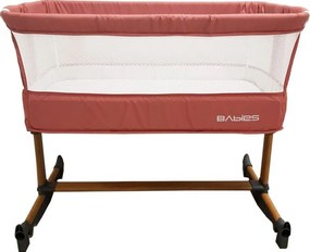 Patut copii transformabil in balansoar bebe Baby Care™ Babies , design modern, Co-Sleeper , dimensiuni 84X78X50 cm, 7 trepte de inaltime, saltea