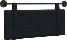 vidaXL Cap de pat suspendat Pe perete Negru 110 x 55 x 5 cm Catifea