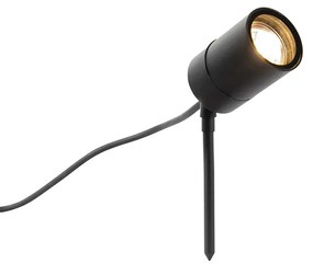 Spot cu vârf reglabil negru IP44 - Solo