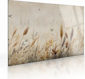 Tablou pe sticlă - Pajiște sălbatică (70x50 cm)