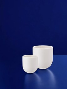 SET 2 PAHARE CAFEA NOVUM ALB MAT (1 PAHAR 150ML, 1 PAHAR 75ML)