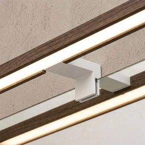 Brilagi-LED Iluminare pentru oglindă de baie WOODY MIRROR 3în1 LED/15W/230V 80 cm IP44 alb/stejar