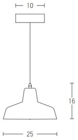 Lustră pe cablu 1xE27/40W/230V Zambelis 1655