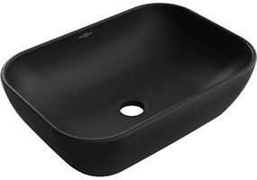 Mexen Rita chiuvetă pe blat 45 x 32 cm, Negru mat - 21084585
