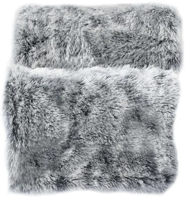 Pătură moale din blană artificială, gri, 125 x 150 cm