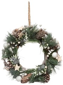 Coronita de Craciun din materiale naturale, Ø 30 cm