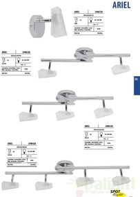 Lustra moderna cu 2 spoturi Ariel 2408228 Spot Light