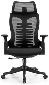 RESIGILAT- Scaun ergonomic Hale-H, spatar Mesh, sezut textil, Negru