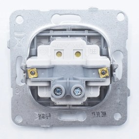 Intrerupator dublu alternativ, 10A, IP20, Grafit, Panasonic Arkedia Slim/Karre Plus Plus