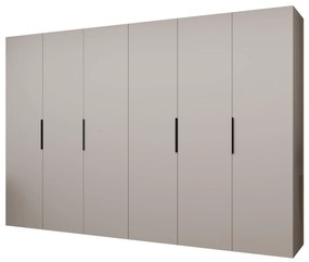 Dulap de haine 300 cm Mirabella 1 (Cașmir + Negru). 1126388