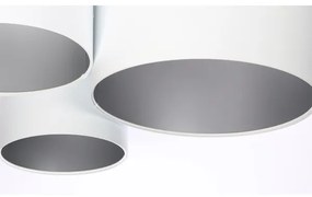Plafonieră SPACE 3xE27/60W/230V alb/argintiu
