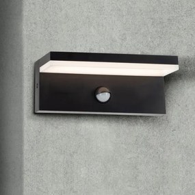 Aplică LED de exterior cu senzor TESA LED/10W/230V IP54 negru