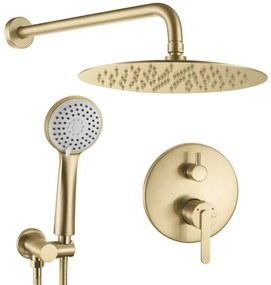 Set de dus incastrat Rea Ontario auriu periat + BOX