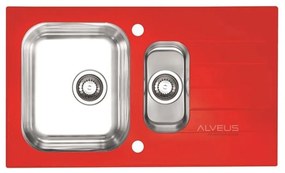 Chiuveta inox Alveus Glassix 20 finisaj personalizat 86x50 cm