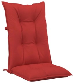 Perne pentru scaun de gradina, 6 buc., rosu, 120x50x7 cm 6, Rosu, 120 x 50 x 7 cm