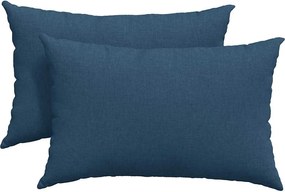 vidaXL Perne pentru canapea 2 pcs albastru 60 x 40 cm țesătură