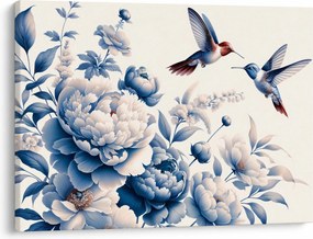 Tablou - Colibri deasupra florii (70x50 cm)