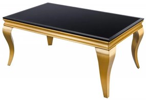 Masuta eleganta Modern Barock 100cm, negru/ auriu