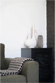 Vază neagră-albă din piatră (înălțime 20 cm) – House Nordic