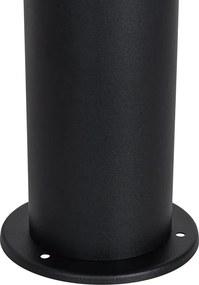 Lampa de exterior in picioare neagra cu abajur opal 70 cm - Odense