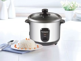 Aparat pentru gătit orez Beper 90.550, 400 W, 1 l, până la 625 g de orez, menținere a căldurii, oțel inoxidabil