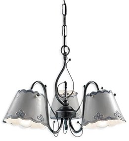 Candelabru 3 brate design clasic realizat manual din ceramica RAVENNA