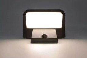 HÖFFTECH - Lampă solară LED de perete cu senzor, 5,5 V, 200 mAh, IP44