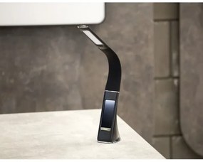 Immax 08947L - LED Lampă de masă dimmabilă cu display LEATHER LED/6,5W/5V negru