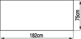 Sopron WC-A metalic, 182 x 75 x 160 cm.