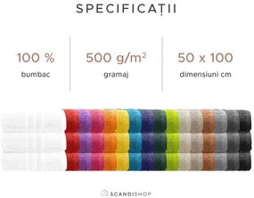 Prosop de maini Confort 50 x 100 cm maro, 100% bumbac