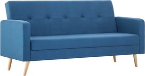 vidaXL Canapea din material textil albastru