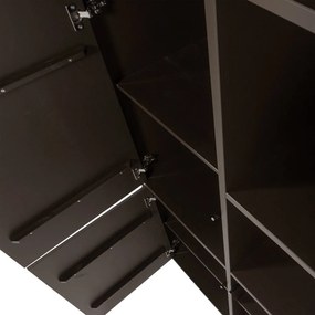 Dulap modular maro închis din lemn de pin 108x215 cm Meggy – WOOOD