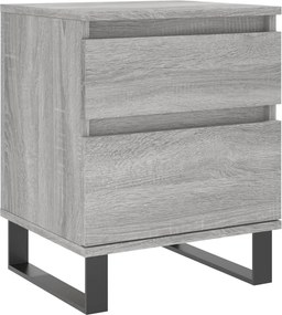 vidaXL Noptieră, gri sonoma, 40x35x50 cm, lemn compozit